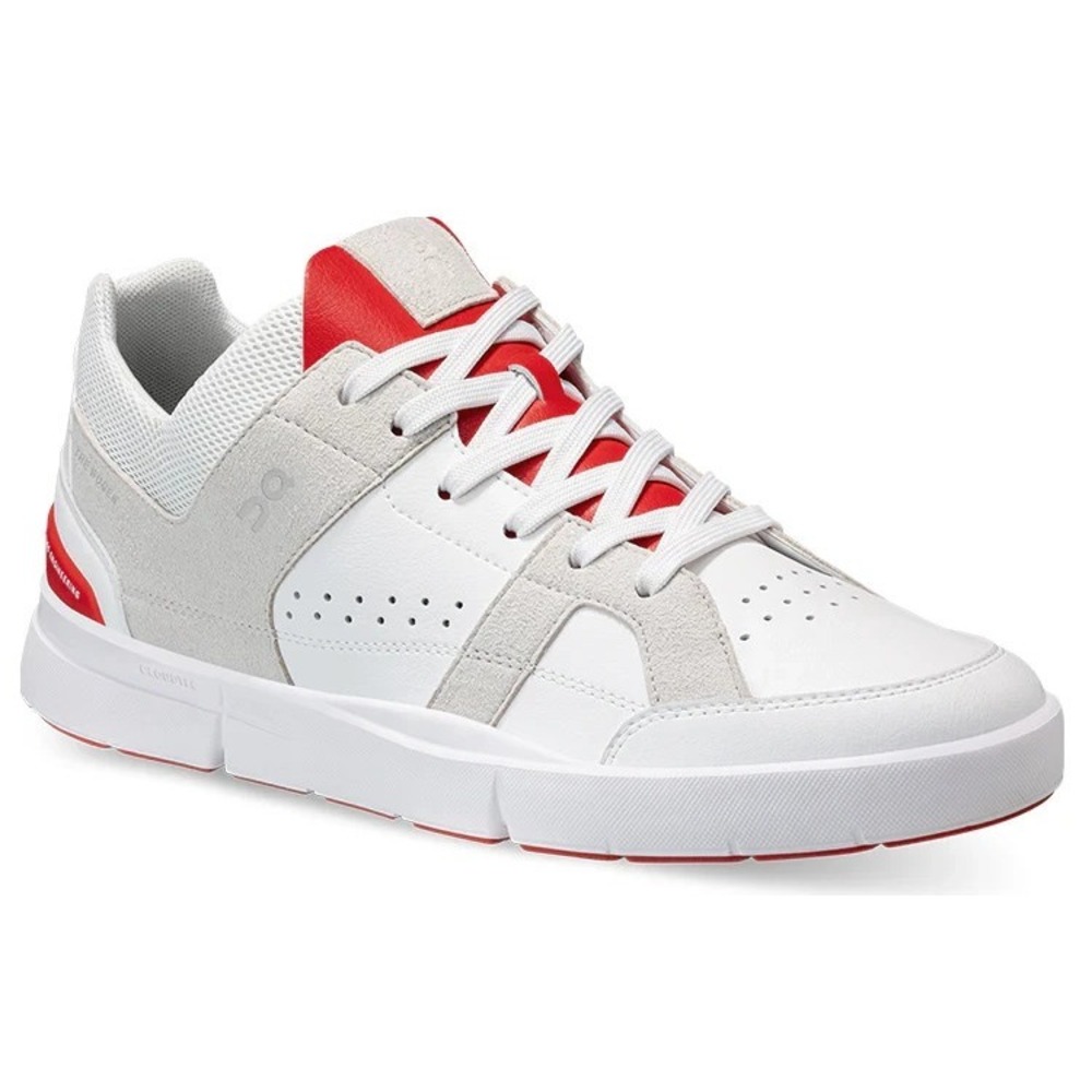 On Cloud ROGER Clubhouse Mens Size 14 Tennis Running Shoes Sneaker White/Red NEW - Picture 2 of 5